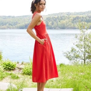 NWT black linen dress